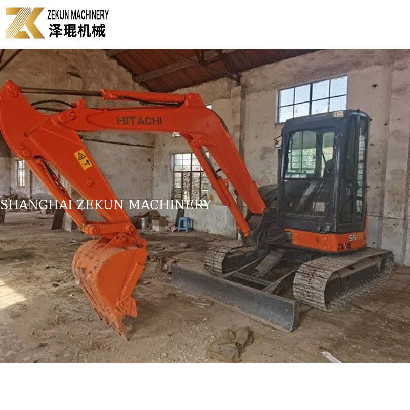 33.1Kw পাওয়ার হিটাচি ZX55 Excavator 5.5 টন মিনি ব্যাগার 2001-4000 কাজের ঘন্টা সঙ্গে