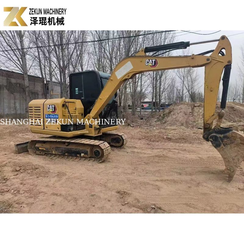 CAT 305.5E2 ক্যাটরপিলারের হাইড্রোলিক থাম্ব সহ 5.5 টন ব্যবহার করা ক্রলার এক্সক্যাভেটর