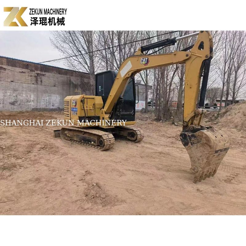 CAT 305.5E2 ক্যাটরপিলারের হাইড্রোলিক থাম্ব সহ 5.5 টন ব্যবহার করা ক্রলার এক্সক্যাভেটর