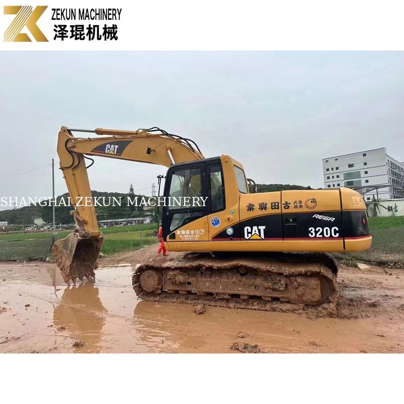 110 কেডব্লিউ ভারী সরঞ্জাম ব্যবহৃত CAT320 Excavator Caterpillar 320C ওয়ার্কিং ঘন্টা 4001-6000