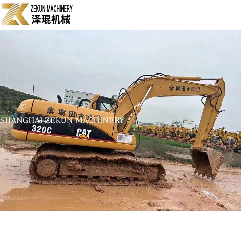 110 কেডব্লিউ ভারী সরঞ্জাম ব্যবহৃত CAT320 Excavator Caterpillar 320C ওয়ার্কিং ঘন্টা 4001-6000