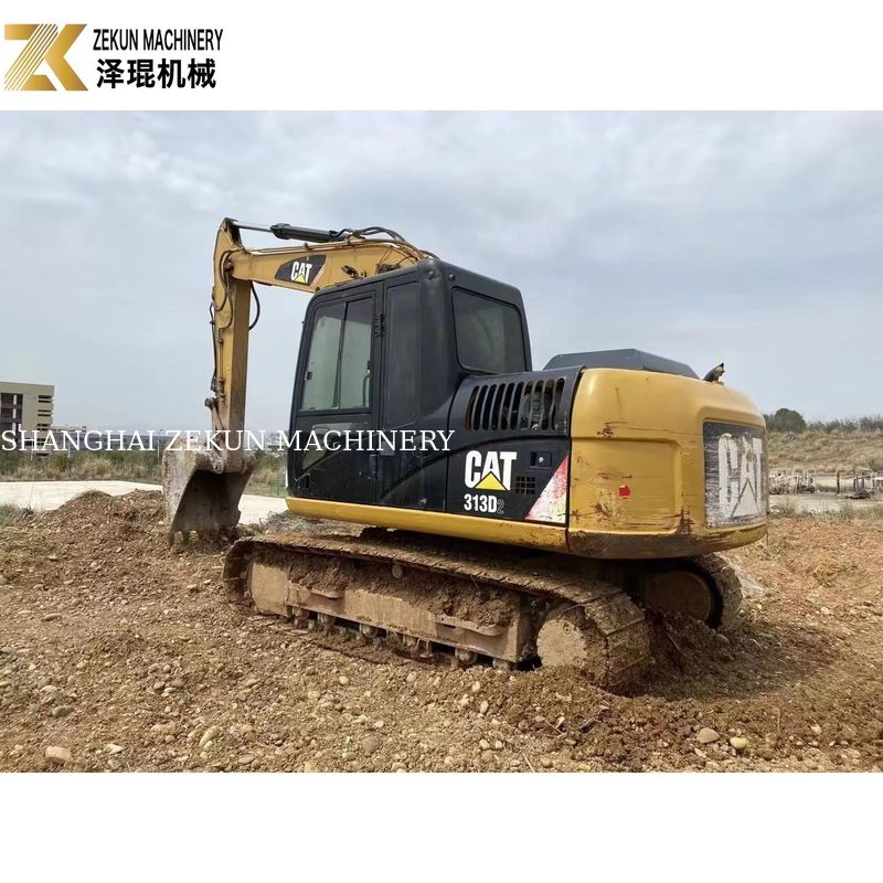ব্যবহৃত Cat 313 Excavator 13 টন রাস্তা নির্মাণ সরঞ্জাম 0.65m3 বালতি ক্ষমতা সঙ্গে
