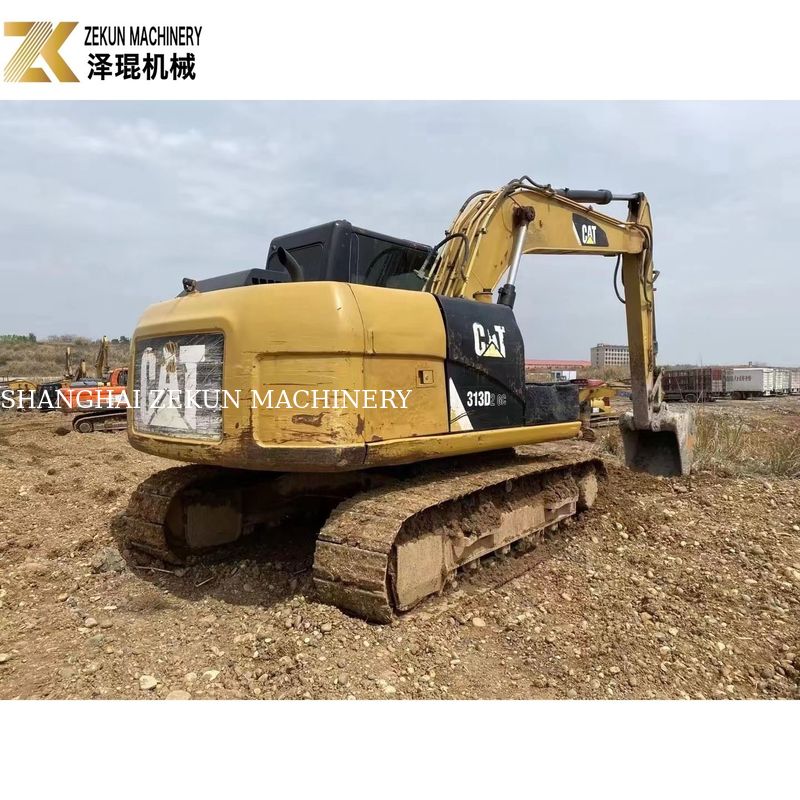 ব্যবহৃত Cat 313 Excavator 13 টন রাস্তা নির্মাণ সরঞ্জাম 0.65m3 বালতি ক্ষমতা সঙ্গে