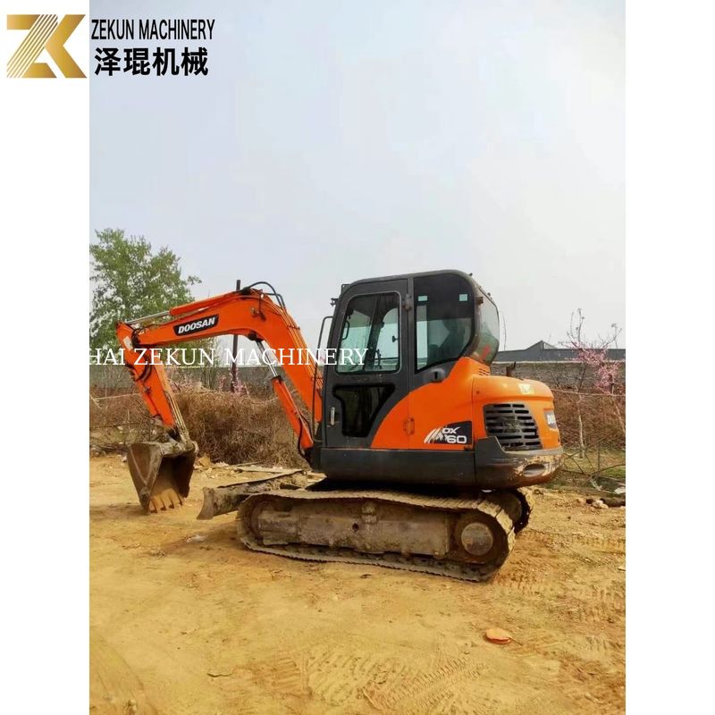 কোরিয়া থেকে সেকেন্ড হ্যান্ড Doosan DX60-7 DX60-9 6T ব্যবহৃত ক্রলার এক্সক্যাভেটর