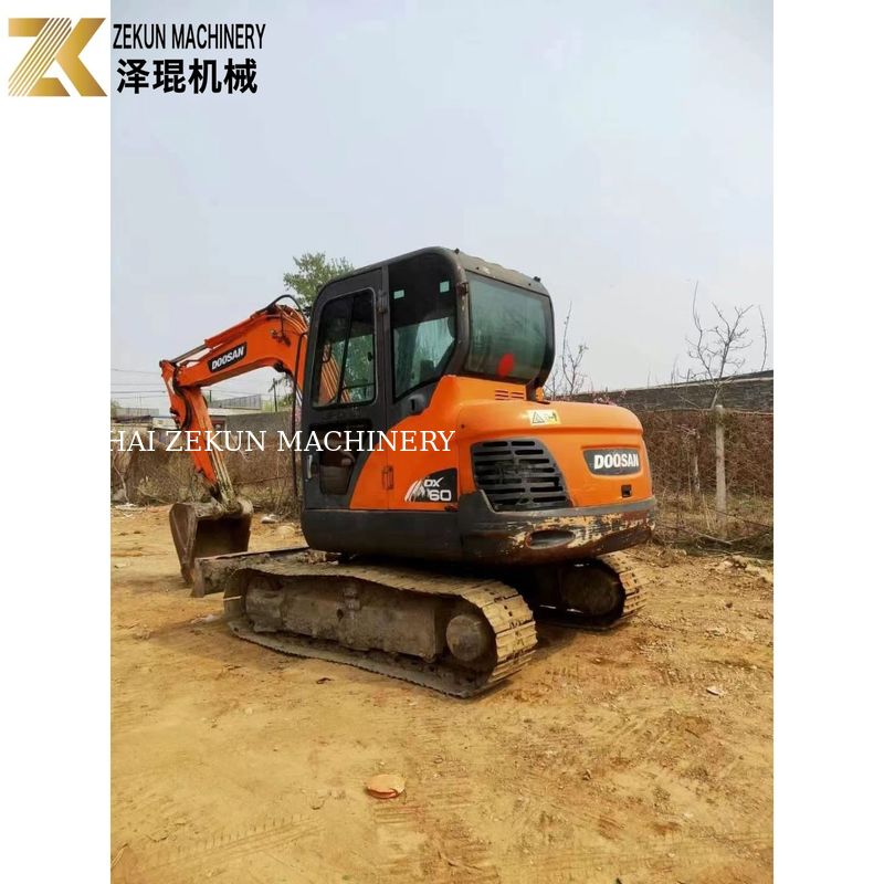 কোরিয়া থেকে সেকেন্ড হ্যান্ড Doosan DX60-7 DX60-9 6T ব্যবহৃত ক্রলার এক্সক্যাভেটর