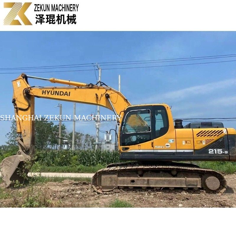 112KW 2018 হুন্ডাই R215 খননকারী 215-9 21.5 টন সেকেন্ড হ্যান্ড খননকারী