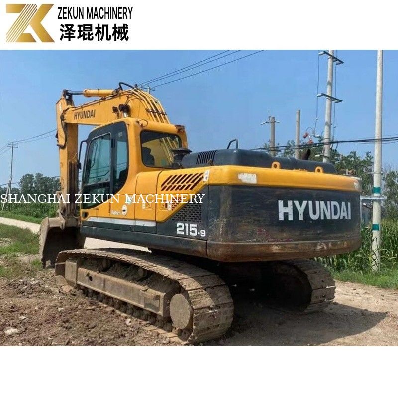 112KW 2018 হুন্ডাই R215 খননকারী 215-9 21.5 টন সেকেন্ড হ্যান্ড খননকারী