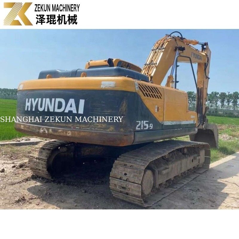112KW 2018 হুন্ডাই R215 খননকারী 215-9 21.5 টন সেকেন্ড হ্যান্ড খননকারী