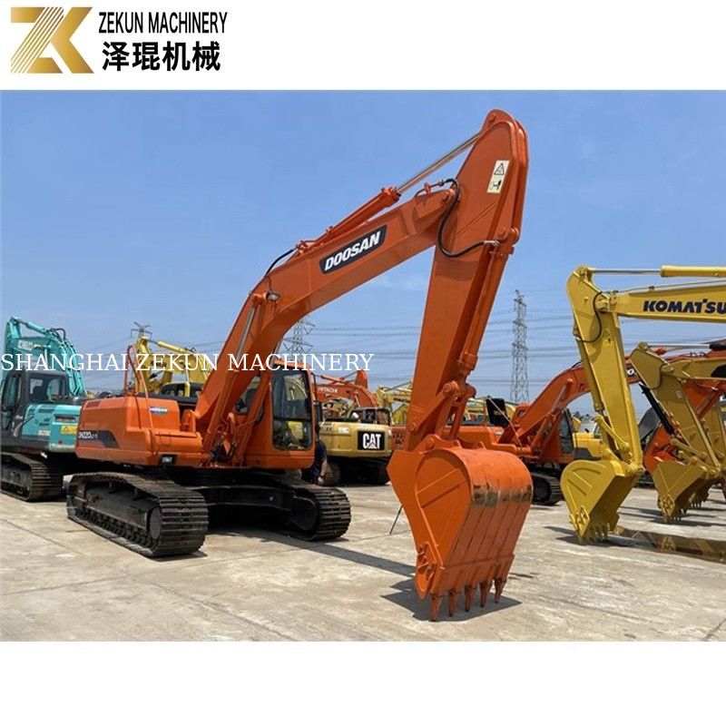 ব্যবহৃত জমি খননকারী 22 টন Doosan 220 Excavator DH220LC-7 ইঞ্জিন 21400 K