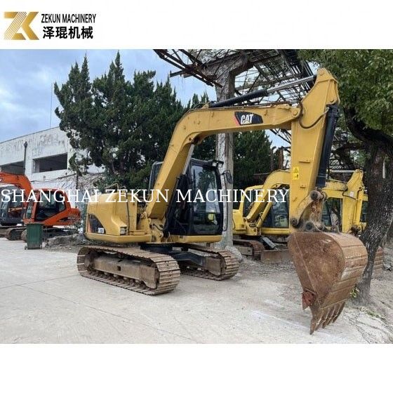 41.5KW ব্যবহৃত Cat 307 Excavator 7 টন ব্যবহৃত ক্রলার Excavator নির্মাণ