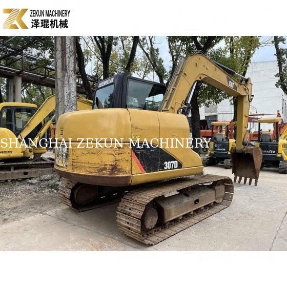 41.5KW ব্যবহৃত Cat 307 Excavator 7 টন ব্যবহৃত ক্রলার Excavator নির্মাণ