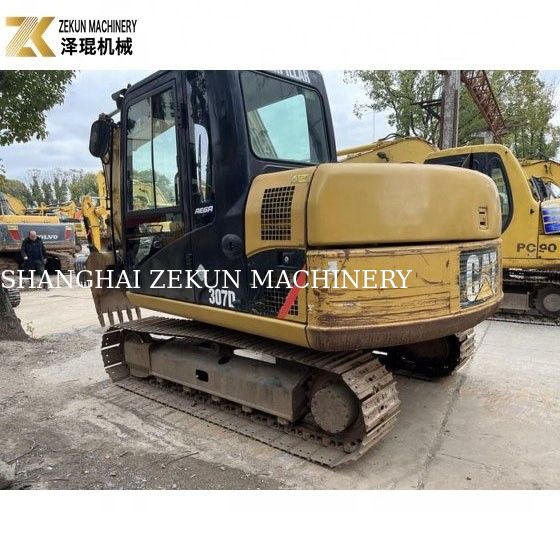 41.5KW ব্যবহৃত Cat 307 Excavator 7 টন ব্যবহৃত ক্রলার Excavator নির্মাণ