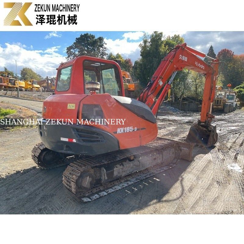 KX185 KX185-3 8 টন মিনি এক্সক্যাভেটর কুবোটা 185 ব্যবহৃত এক্সক্যাভেটর মেশিন