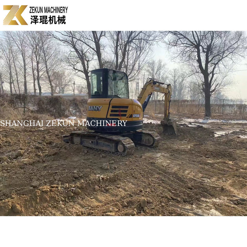 SANY SY55U 5.5T অন্যান্য হাইড্রোলিক পাম্প সহ ব্যবহৃত মিনি এক্সক্যাভেটর ভাল অবস্থায়