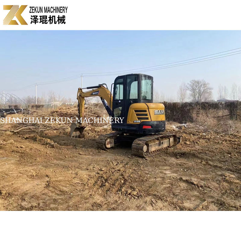 SANY SY55U 5.5T অন্যান্য হাইড্রোলিক পাম্প সহ ব্যবহৃত মিনি এক্সক্যাভেটর ভাল অবস্থায়