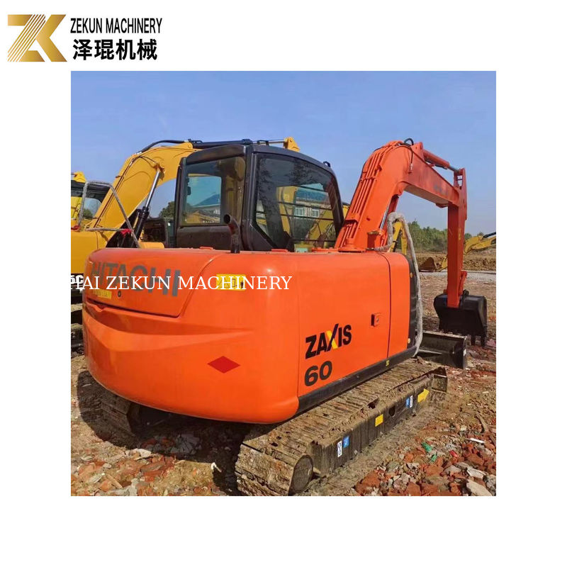 HITACHI ZX 60 6 টন মিনি সেকেন্ড হ্যান্ড হাইড্রোলিক এক্সক্যাভেটর 0.22 মি 3 বালতি ক্ষমতা সহ