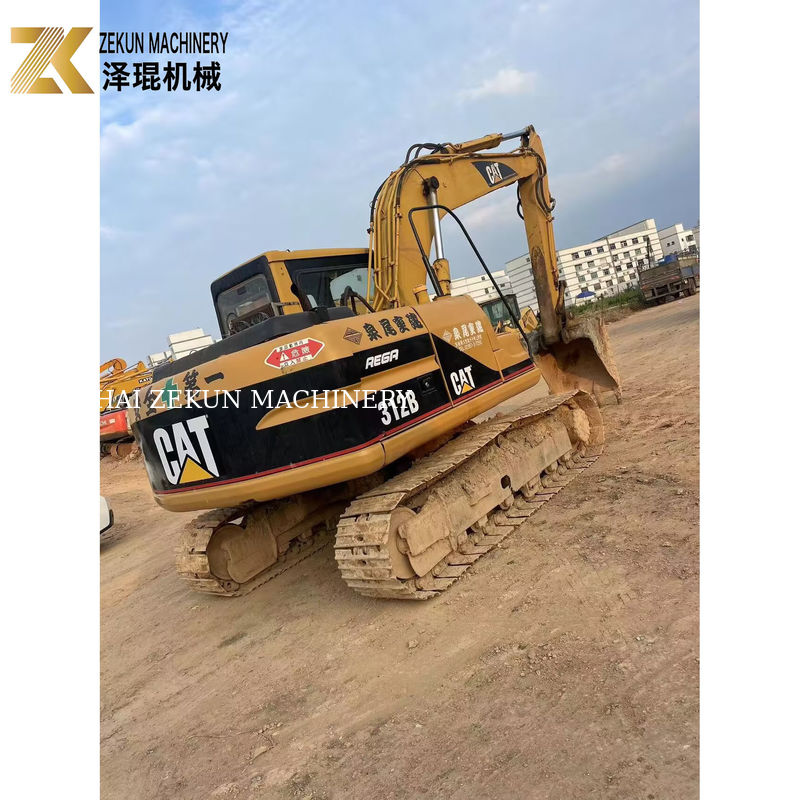 ২০০০ বছর Cat 312B ব্যবহৃত ক্রলার এক্সক্যাভেটর 12Ton 63KW সেকেন্ড হ্যান্ড এক্সক্যাভেটর