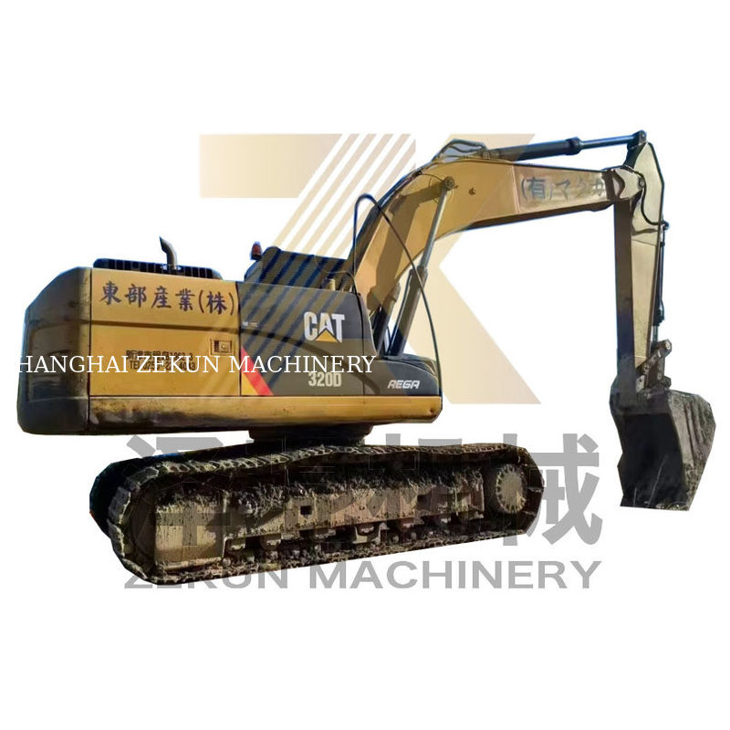 ভাল 20 টন ব্যবহৃত CAT 320D 320DL ভাসমান ক্রলার এক্সক্যাভারেটর 1.35m3 বালতি