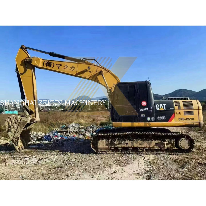 ভাল 20 টন ব্যবহৃত CAT 320D 320DL ভাসমান ক্রলার এক্সক্যাভারেটর 1.35m3 বালতি
