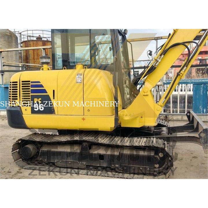 0.2m3 বালতি ধারণক্ষমতা এবং 0-2000 কাজের ঘন্টা সহ সেকেন্ড হ্যান্ড কমাতু পিসি 56 খননকারী