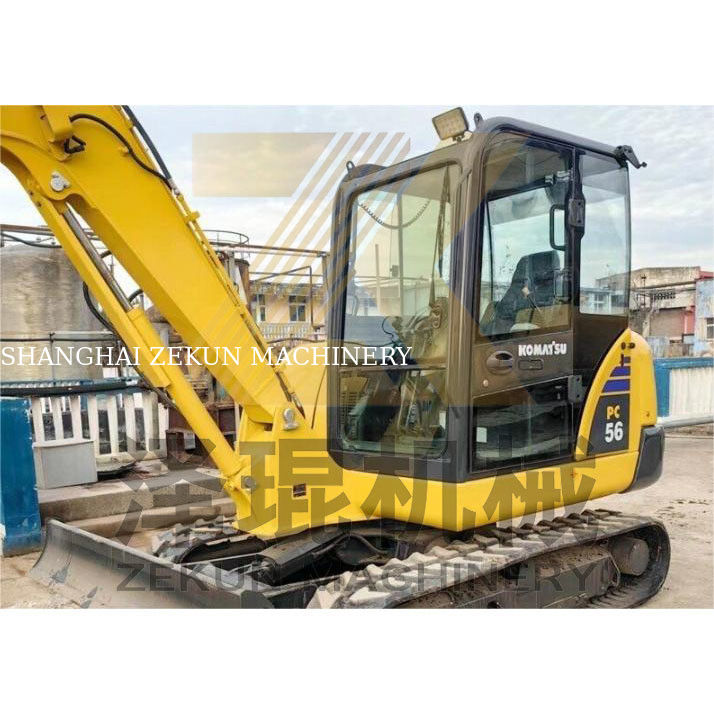 0.2m3 বালতি ধারণক্ষমতা এবং 0-2000 কাজের ঘন্টা সহ সেকেন্ড হ্যান্ড কমাতু পিসি 56 খননকারী