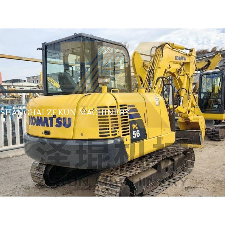 0.2m3 বালতি ধারণক্ষমতা এবং 0-2000 কাজের ঘন্টা সহ সেকেন্ড হ্যান্ড কমাতু পিসি 56 খননকারী