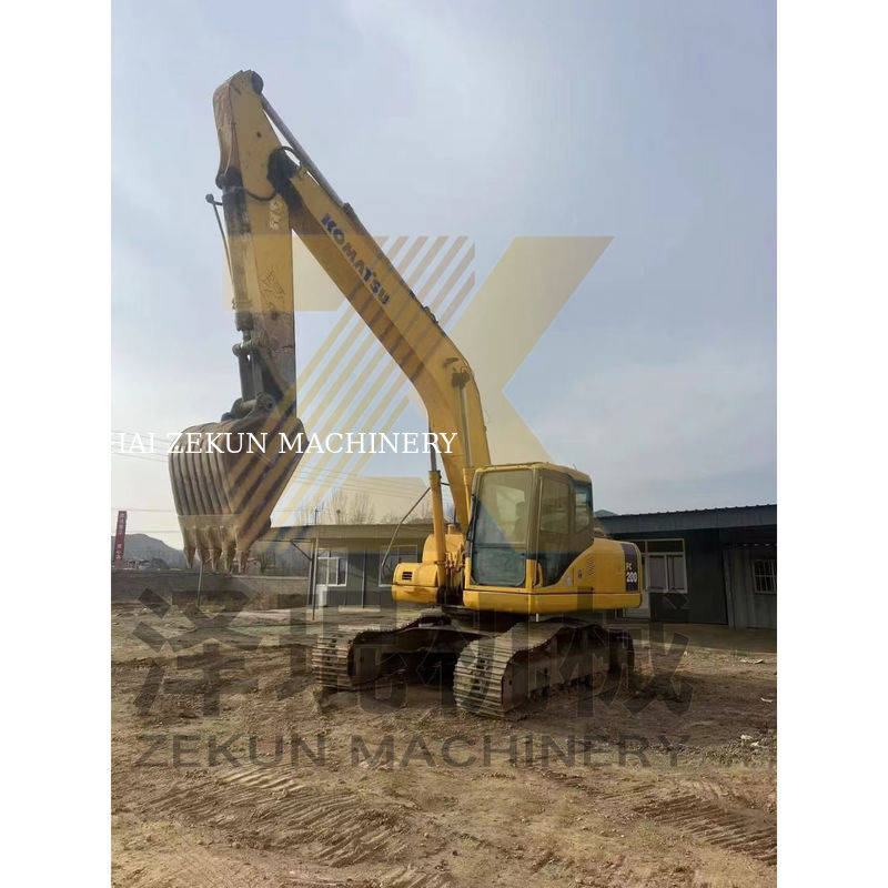 0.8m3 বালতি ধারণক্ষমতা অন্যান্য হাইড্রোলিক সিলিন্ডার সঙ্গে ব্যবহৃত Komatsu PC200-7 Excavator