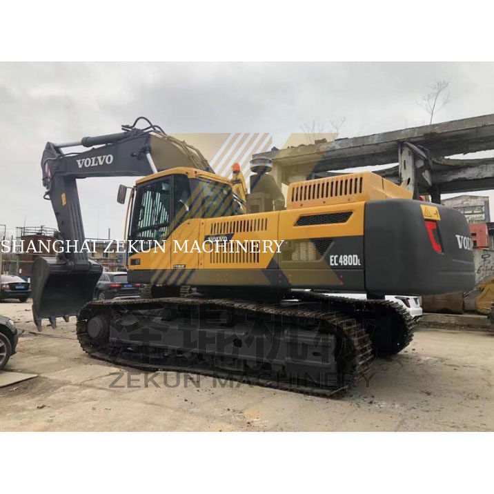 ব্যবহৃত ভলভো EC480 Excavator সঙ্গে 3.3 m3 বালতি ক্ষমতা এবং অন্যান্য জলবাহী ভালভ