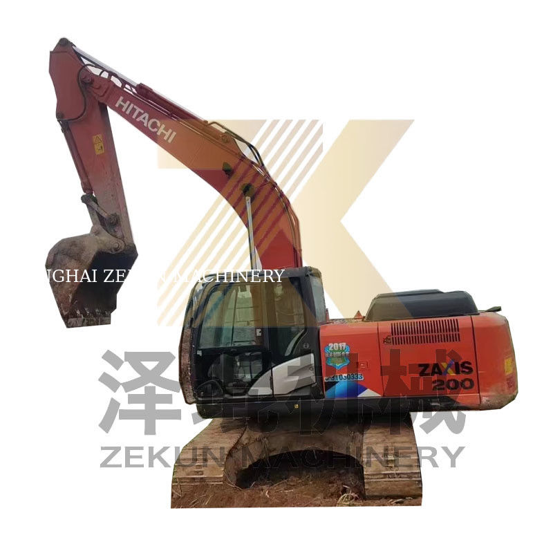 4475 কাজের ঘন্টা ব্যবহৃত হিটাচি ZX200 ZX200-3 ZX200-6 ক্রলার এক্সক্যাভারেটর নির্মাণের জন্য