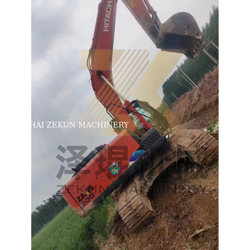 4475 কাজের ঘন্টা ব্যবহৃত হিটাচি ZX200 ZX200-3 ZX200-6 ক্রলার এক্সক্যাভারেটর নির্মাণের জন্য