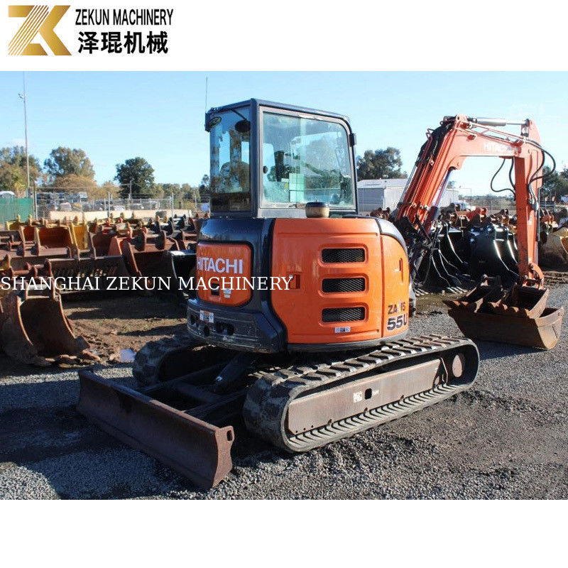 মুভিং টাইপ ক্রলার-টাইপ হিটাচি ZX55-5A 0.19m3 বালতি ধারণক্ষমতা সঙ্গে Excavator
