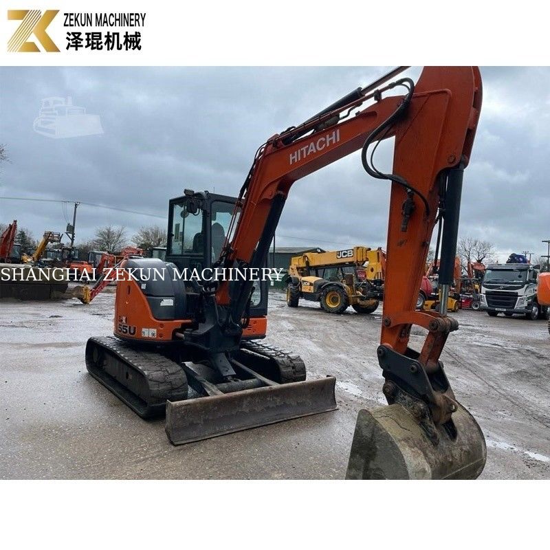 ব্যবহৃত হিটাচি ZX55U মিনি এক্সক্যাভেটর জাপান মূল ক্রলার টাইপ