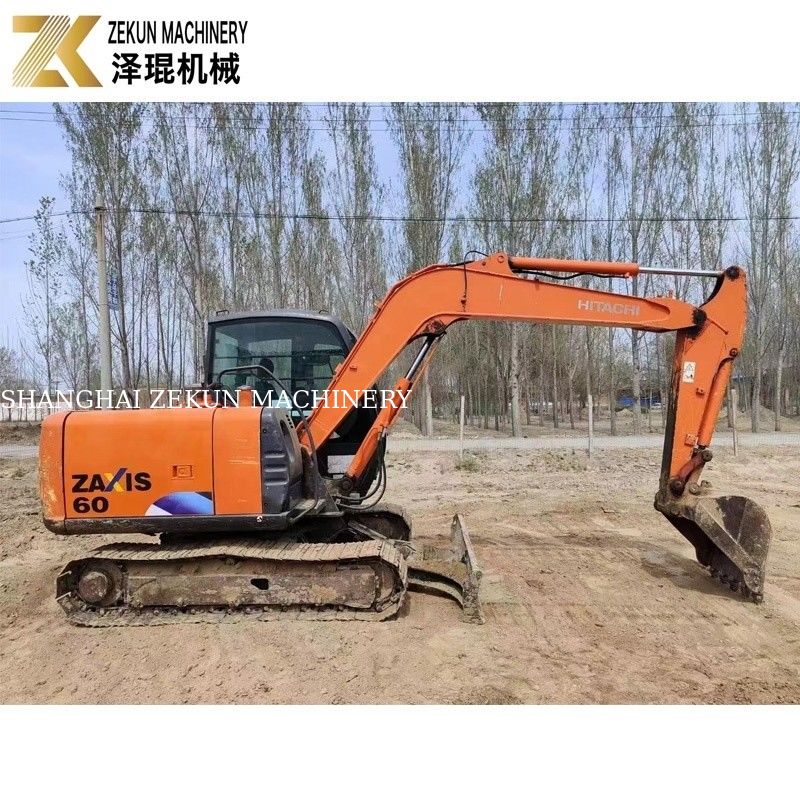 ম্যানুয়াল খননকারী হিটাচি ZX60 ক্রলার খননকারী 0.22m3 বালতি ধারণক্ষমতা 2013 বছর