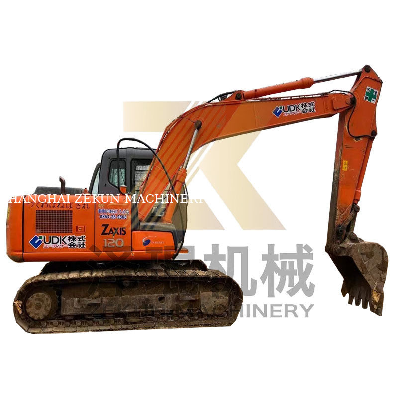 4001-6000 ওয়ার্কিং ঘন্টা হিটাচি ZX120-6 আইসুজু ইঞ্জিন সহ সেকেন্ড হ্যান্ড মিনি এক্সক্যাভেটর