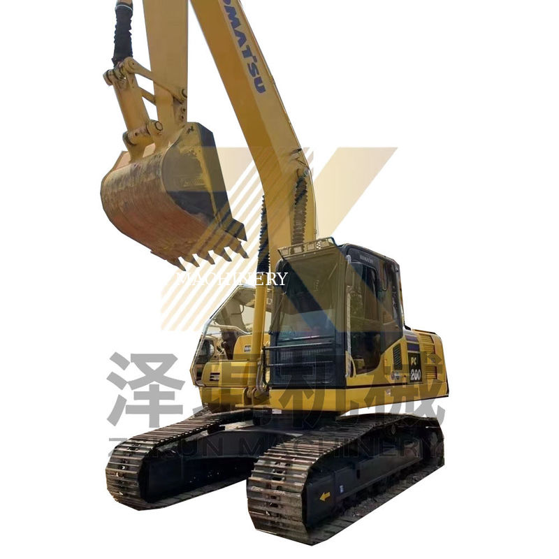 ব্যবহৃত কোমাটসু PC200-8 PC200 Excavator 0.8m3 বালতি ধারণক্ষমতা সঙ্গে পৃথিবী সরানো মেশিন