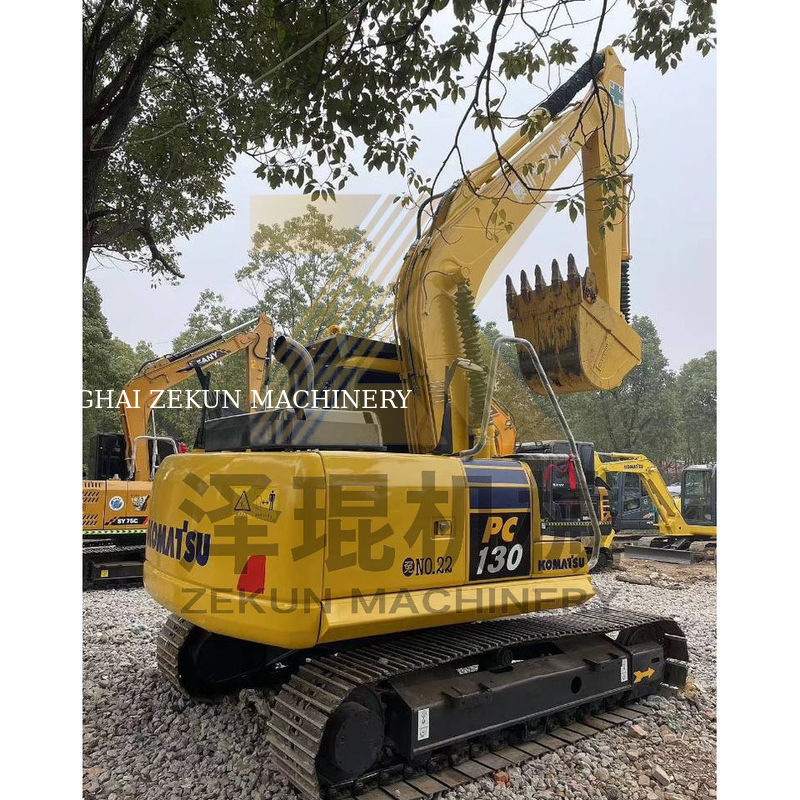2020 ব্যবহৃত কমাতসু পিসি 130-7 হাইড্রোলিক এক্সক্যাভেটর 13 টন মিনি এক্সক্যাভেটর 0.53M3 বালতি ক্ষমতা