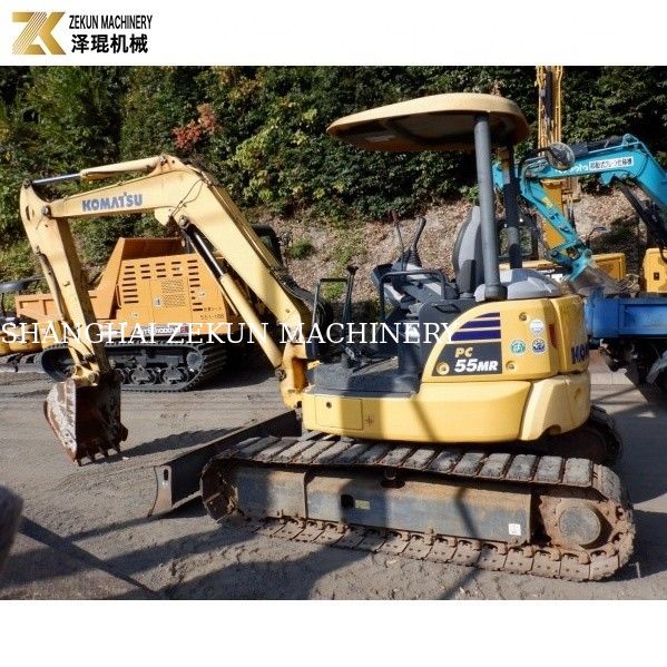জাপান ছোট ব্যাগার 5.5 টন ব্যবহৃত Komatsu PC55 Excavator PC55MR PC55MR-2
