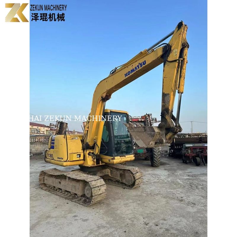 ব্যবহৃত জাপান কমাতসু PC60-7 Excavator 6Ton মূল রঙ KOMATSU ইঞ্জিন