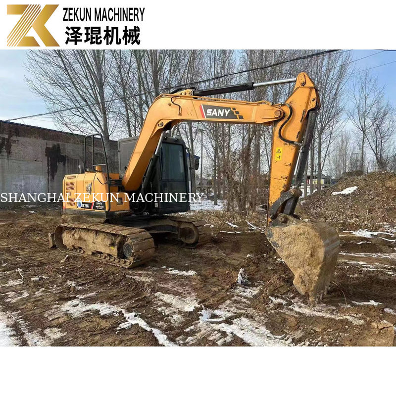 40.9kw পাওয়ার এবং কম ঘন্টা সঙ্গে ব্যবহৃত SANY 75C Excavator বিক্রয়ের জন্য