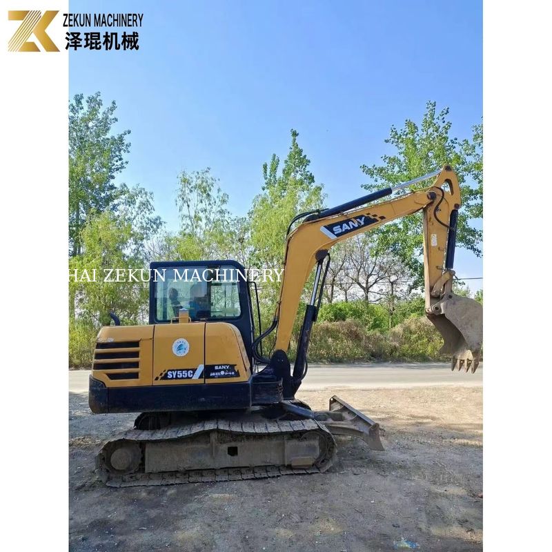 স্যানি ৫৫ এক্সক্যাভেটর SY55C-৯ ৫.৫ টন অপারেটিং ওজন মূল পেইন্ট