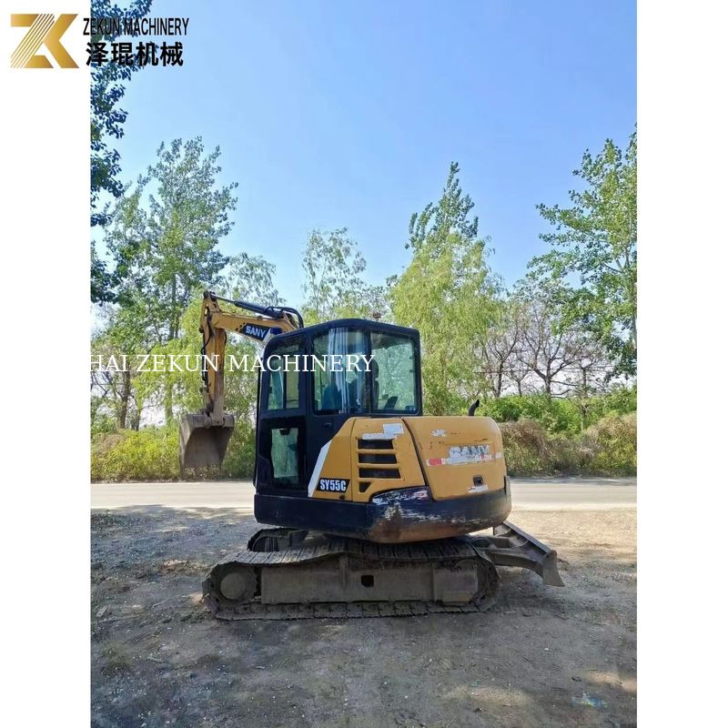 স্যানি ৫৫ এক্সক্যাভেটর SY55C-৯ ৫.৫ টন অপারেটিং ওজন মূল পেইন্ট