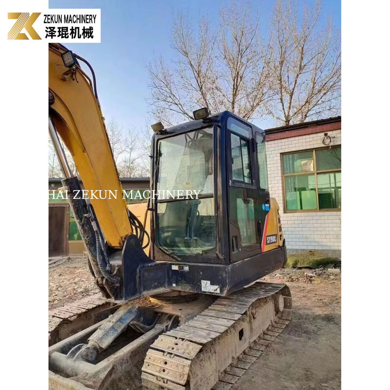 60.7KW ব্যবহৃত সানি 90C প্রো এক্সক্যাভারেটর, 2001-4000 ঘন্টা ভাল অবস্থায়