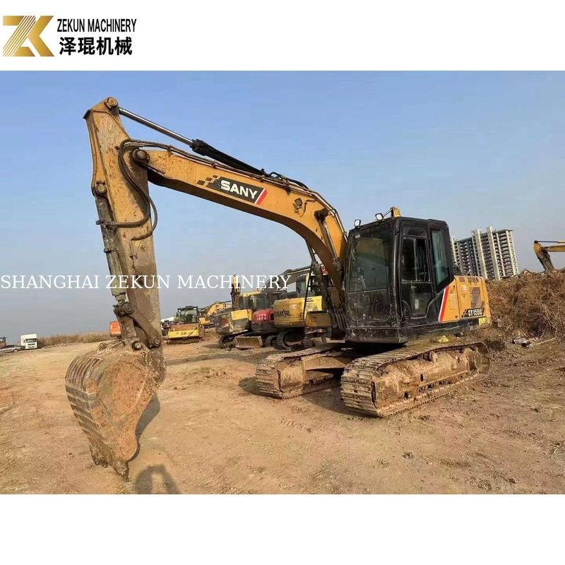 হাইড্রোলিক সিলিন্ডার অন্যান্য ১৩ টন ব্যবহৃত স্যানি ক্রলার এক্সক্যাভেটর SY135C-8 SY135C-9