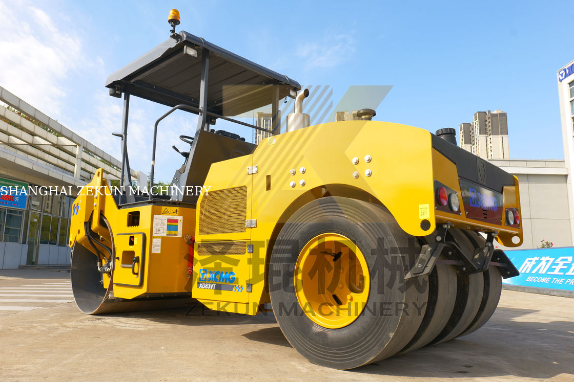 8 টন এক্সসিএমজি XD83VT ডাবল ড্রাম রোলার ইইউ স্টেজ II সরঞ্জাম বিক্রয়ের জন্য