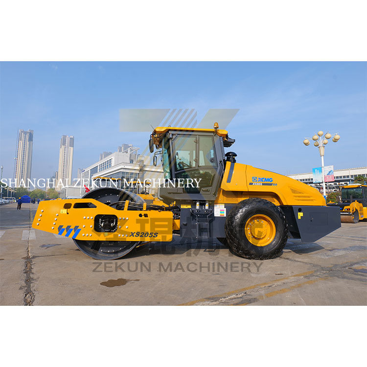 20T XCMG XS205S হাইড্রোলিক সিঙ্গল ড্রাম রোলার
