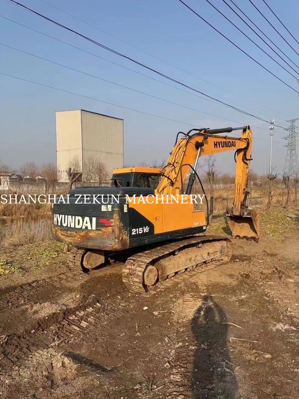 2018 R215VS Excavator 3 800 কাজের ঘন্টা ভারী দায়িত্বের কাজের জন্য উপযুক্ত
