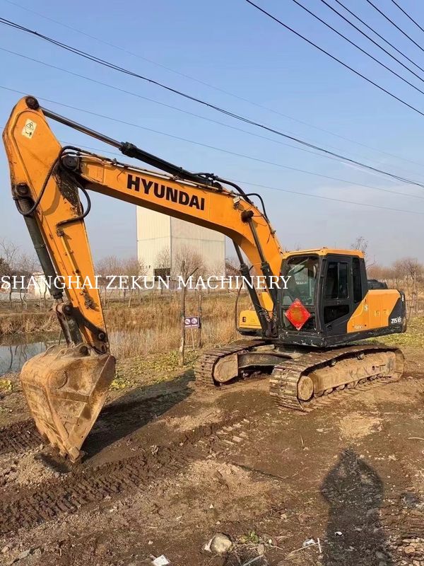 2018 R215VS Excavator 3 800 কাজের ঘন্টা ভারী দায়িত্বের কাজের জন্য উপযুক্ত