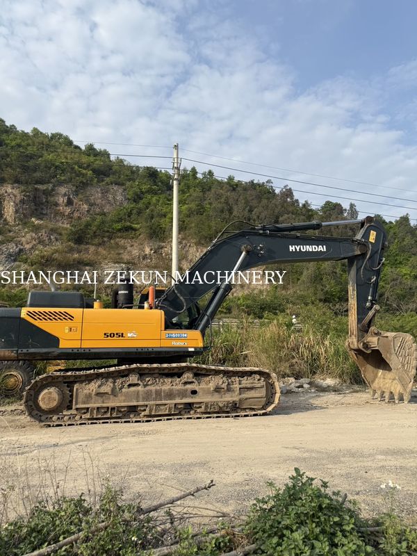 2020 হুন্ডাই R505VS 50 টন ভারী দায়িত্ব প্রকল্পের জন্য ভারী দায়িত্ব খননকারী