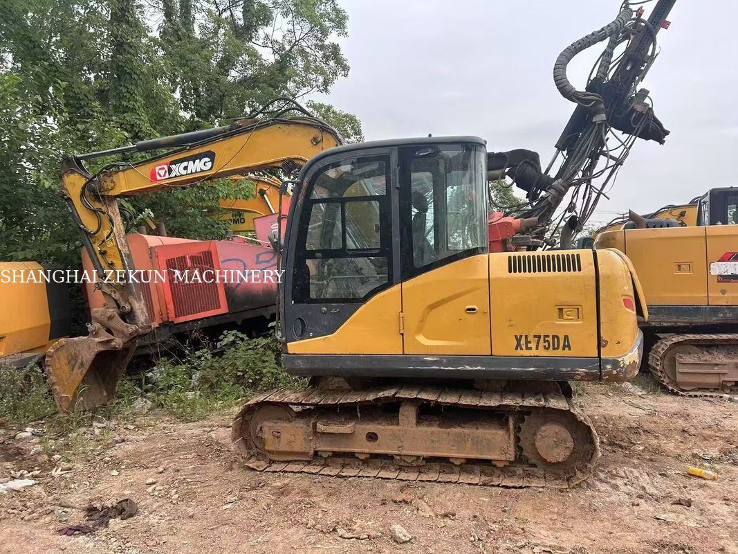 2021 এক্সসিএমজি এক্সই 75 ডিএ হাইড্রোলিক ক্রলার এক্সক্যাভেটর ব্রেকার এবং গ্র্যাপল সংযুক্তি সহ 7.5 টন ক্লাস
